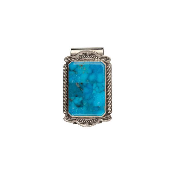 peyote bird Aldrich Art Blue Chip Money Clip