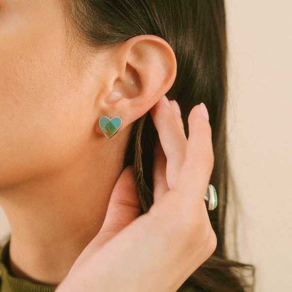 Peyote Bird Amor Stud Earrings