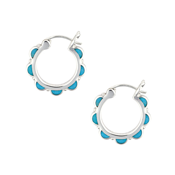 peyote bird Arches Hoop Earrings