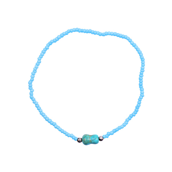 peyote bird Azure Ankle Bracelet