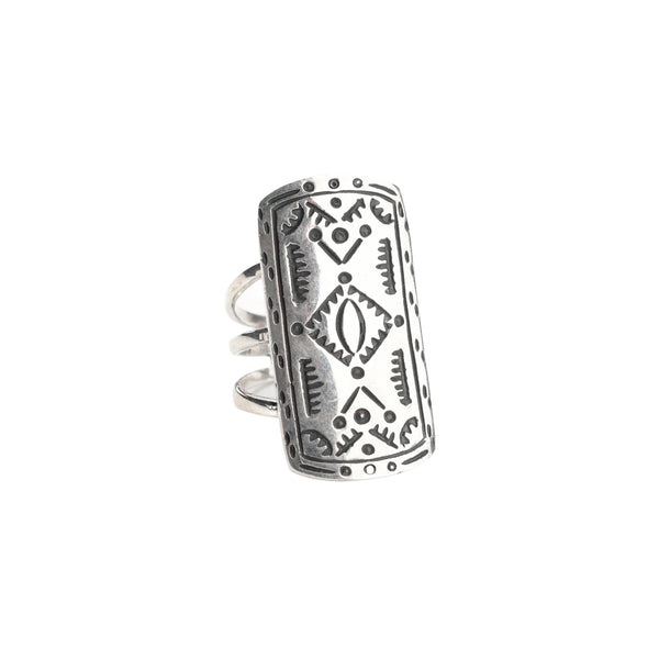 peyote bird Badlands Shield Ring