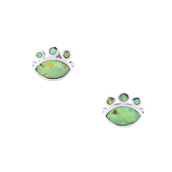 Peyote Bird Bear Paw Stud Earrings