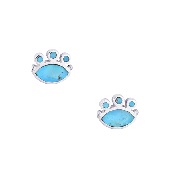 peyote bird Bear Paw Stud Earrings
