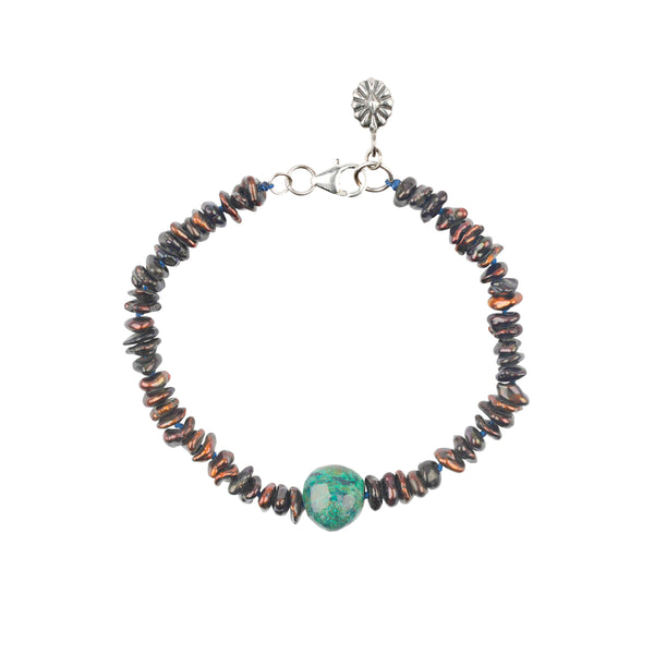 peyote bird Bronze Pearl Bracelet