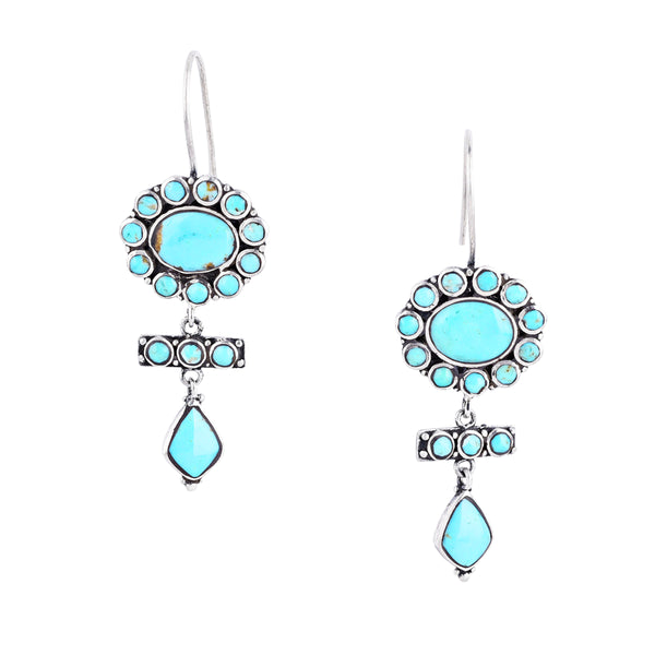 peyote bird Cactus Moon Earrings