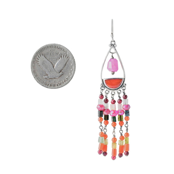 Peyote Bird Caladium Earrings
