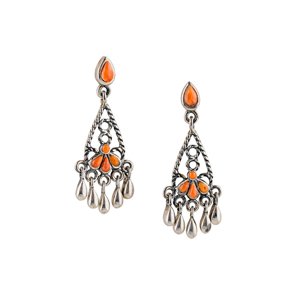 Peyote Bird Chandelier Stud Earrings