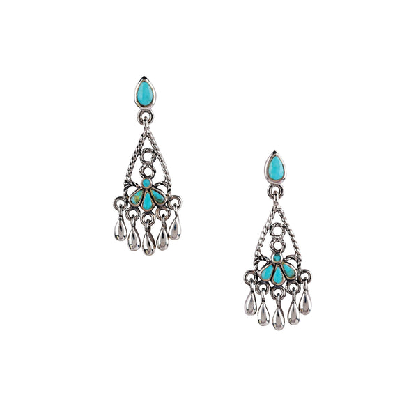 peyote bird Chandelier Stud Earrings