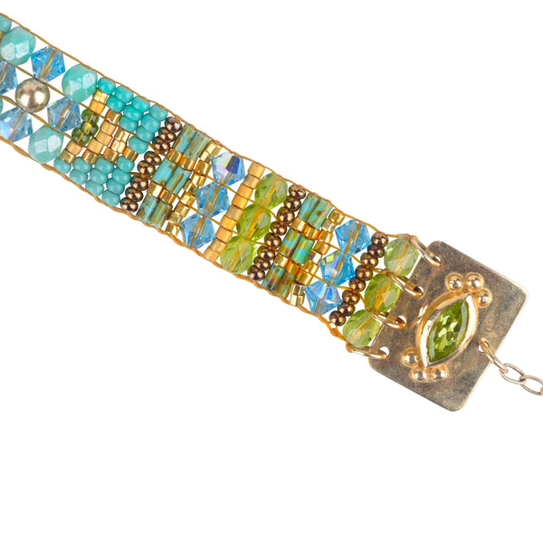 Peyote Bird Chili Rose 14K Gold Bracelet