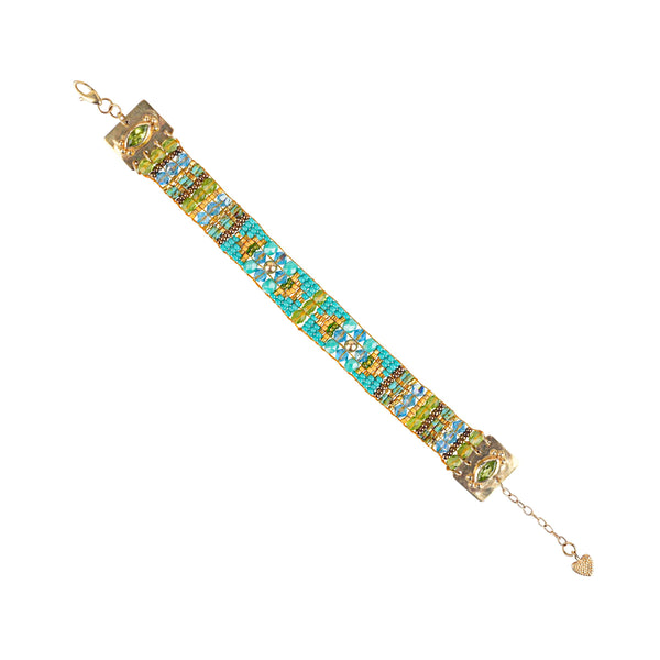 peyote bird Chili Rose 14K Gold Bracelet