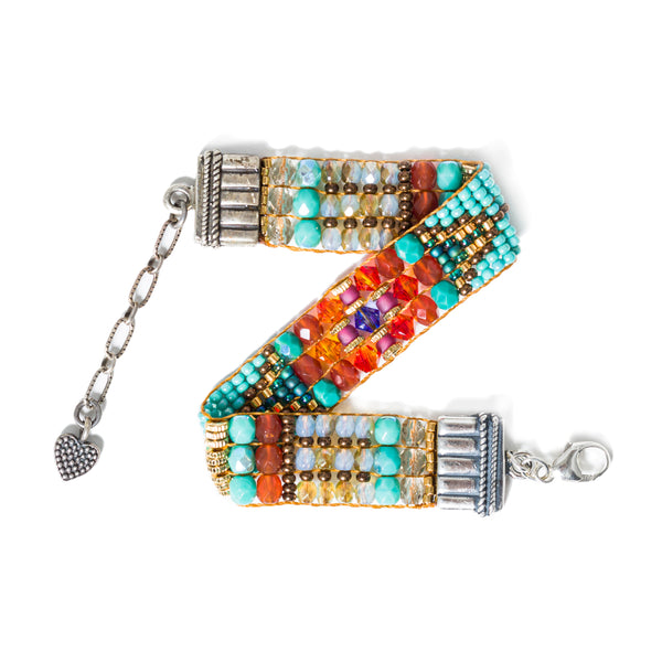 Peyote Bird Chili Rose Autumn Sunrise Bracelet