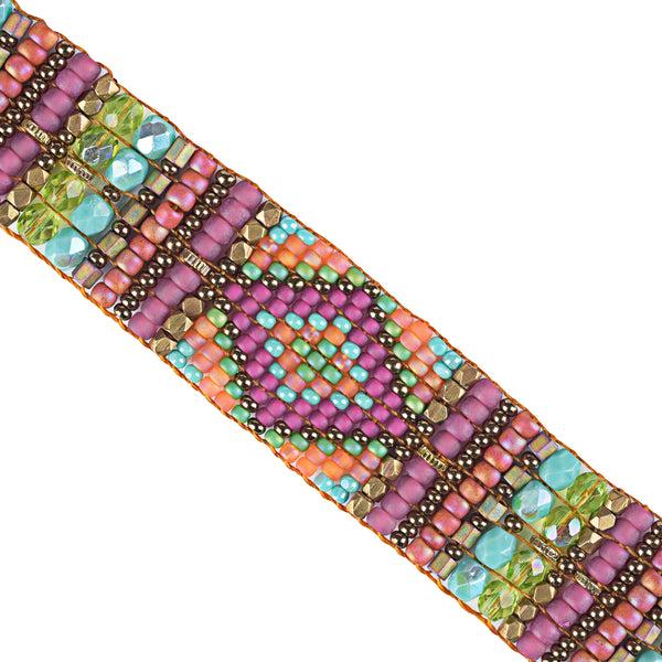 Peyote Bird Chili Rose Bloom Bracelet