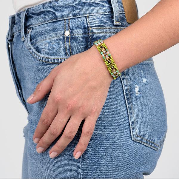 Peyote Bird Chili Rose Capricorn Bracelet