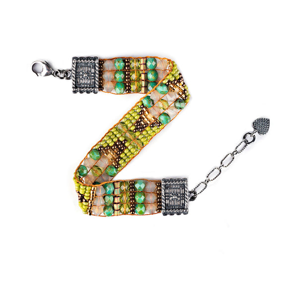 Peyote Bird Chili Rose Capricorn Bracelet