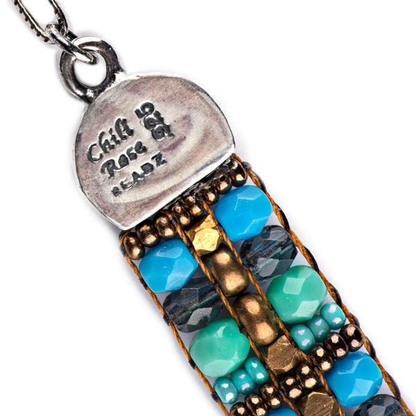 Peyote Bird Chili Rose Deep Blue Bracelet