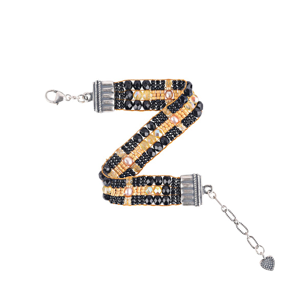 Peyote Bird Chili Rose Gold Cross Bracelet