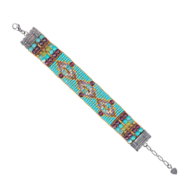 peyote bird Chili Rose Mediterranean Bracelet