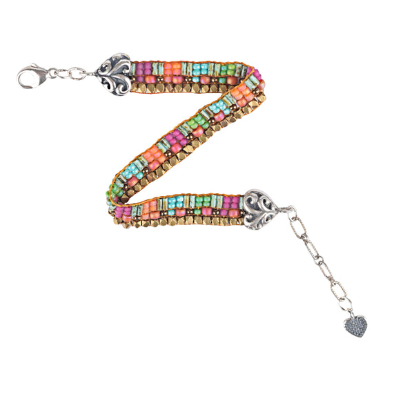 Peyote Bird Chili Rose Melia Bracelet