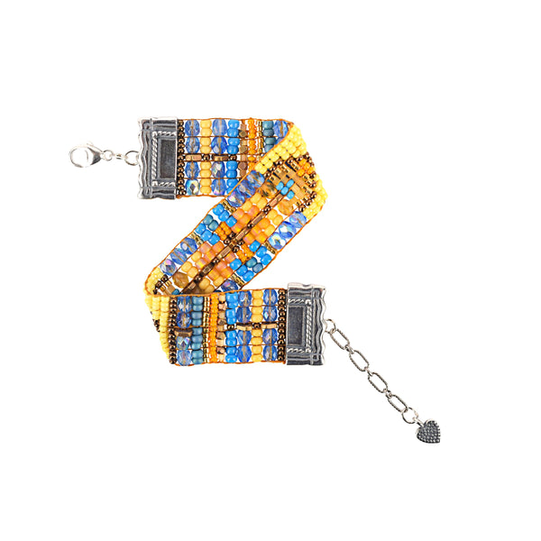 Peyote Bird Chili Rose Midsummer Bracelet