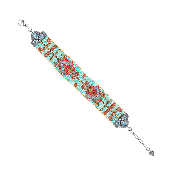 peyote bird Chili Rose Misty Mountain Bracelet