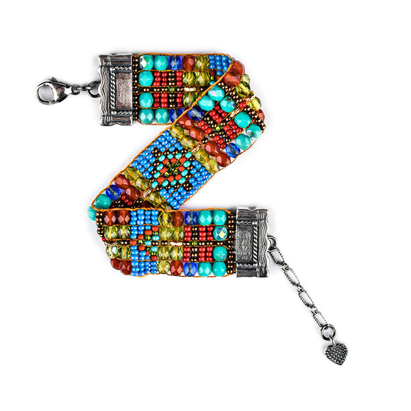 Peyote Bird Chili Rose Mojave Bracelet