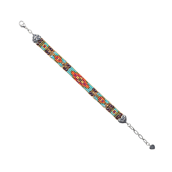 peyote bird Chili Rose Nambe Bracelet