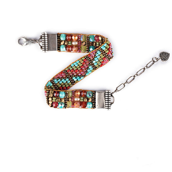 Peyote Bird Chili Rose Primrose Bracelet