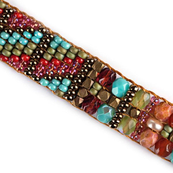 Peyote Bird Chili Rose Primrose Bracelet