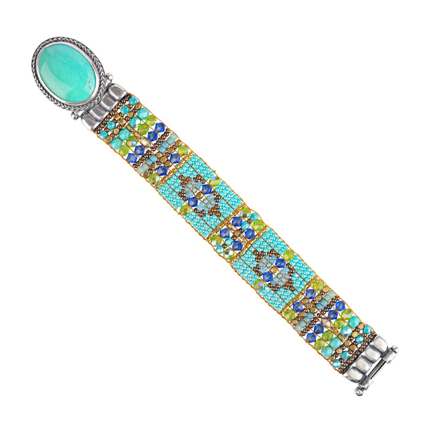 Peyote Bird Chili Rose Spring Bloom Bracelet