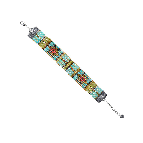 peyote bird Chili Rose Stones Throw Bracelet