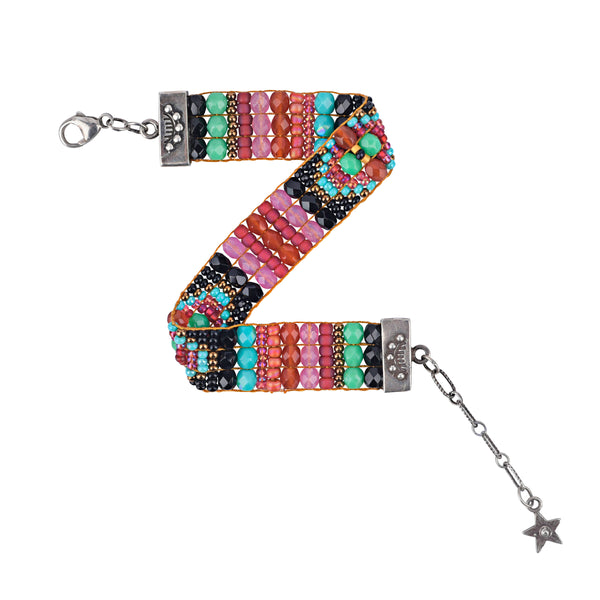 Peyote Bird Chili Rose Strawberry Fields Bracelet