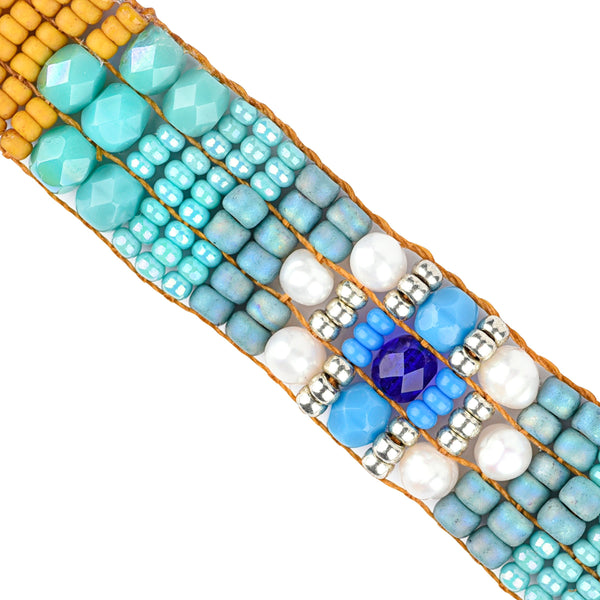 Peyote Bird Chili Rose Sunflower Bracelet