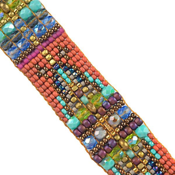 Peyote Bird Chili Rose Tesuque Bracelet