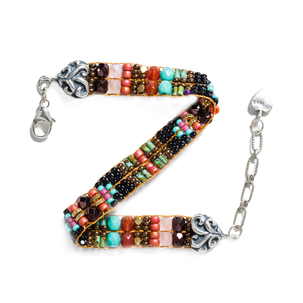 Peyote Bird Chili Rose Wailea Bracelet