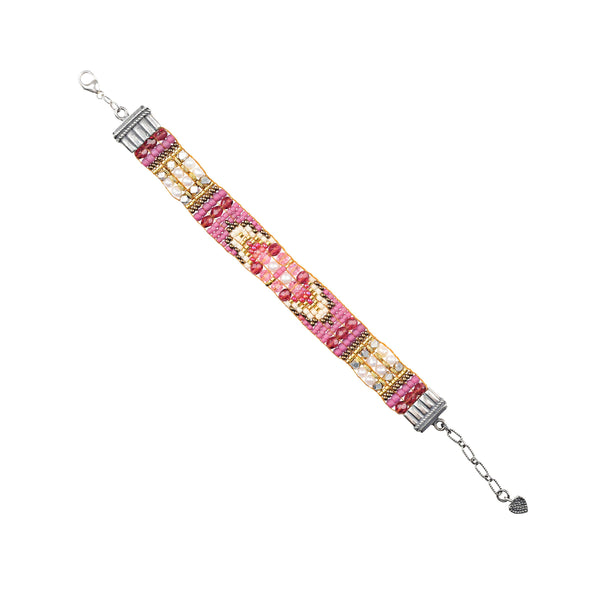 peyote bird Chili Rose Yarrow Bracelet