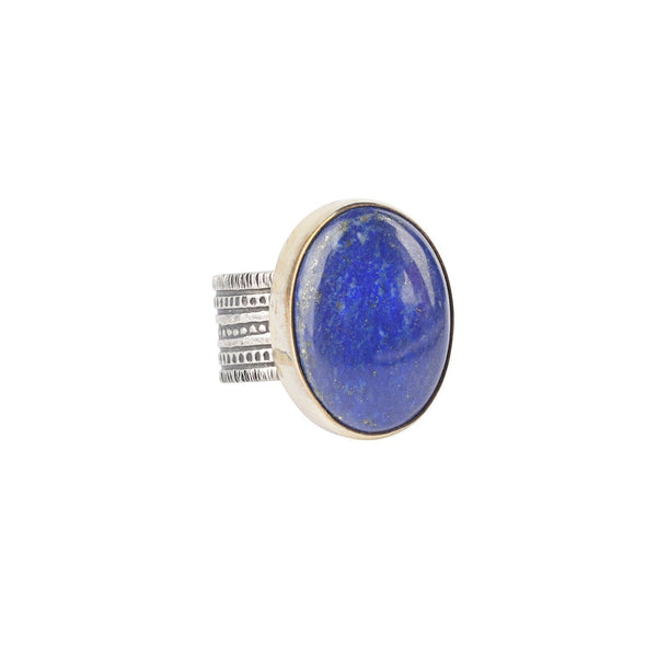 peyote bird Chris Dungan Lapis Ring