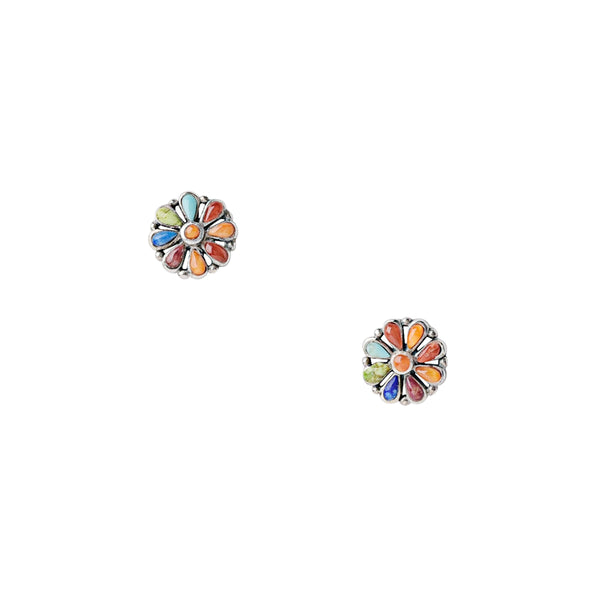 Peyote Bird Confetti Blossom Stud Earrings