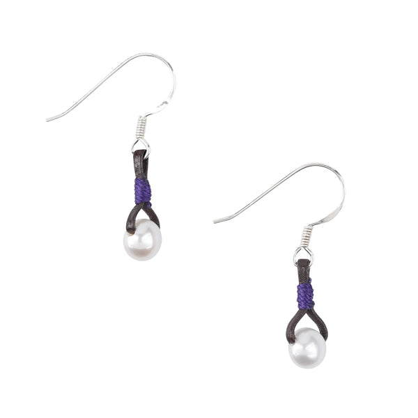 peyote bird Corinne Earrings - Purple