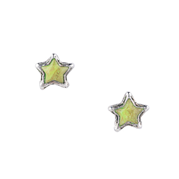Peyote Bird Cowboy Star Stud Earrings