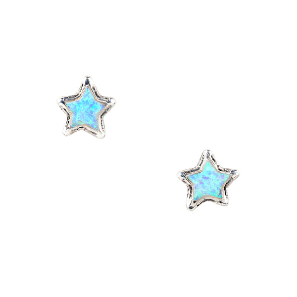Peyote Bird Cowboy Star Stud Earrings