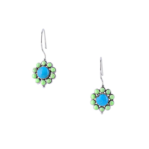 Peyote Bird Daisy Dangle Earrings