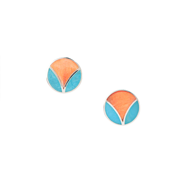 Peyote Bird Deco Stud Earrings
