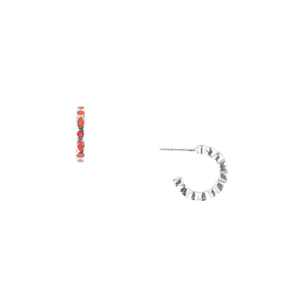 Peyote Bird Descent Hoop Earrings