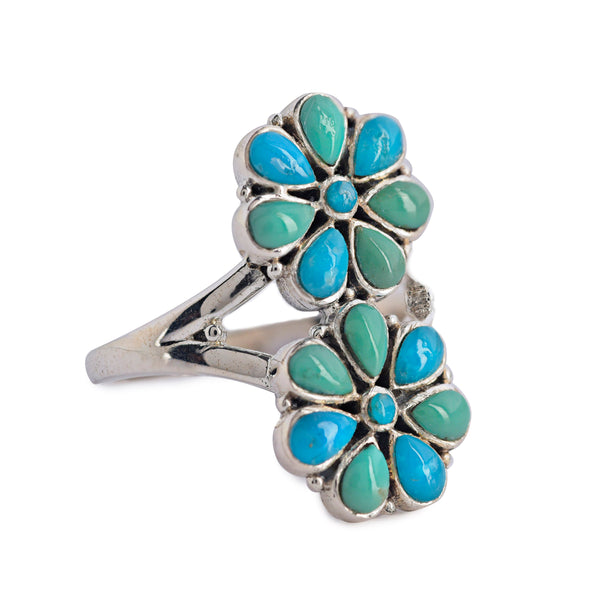 Peyote Bird Dos Flores Ring
