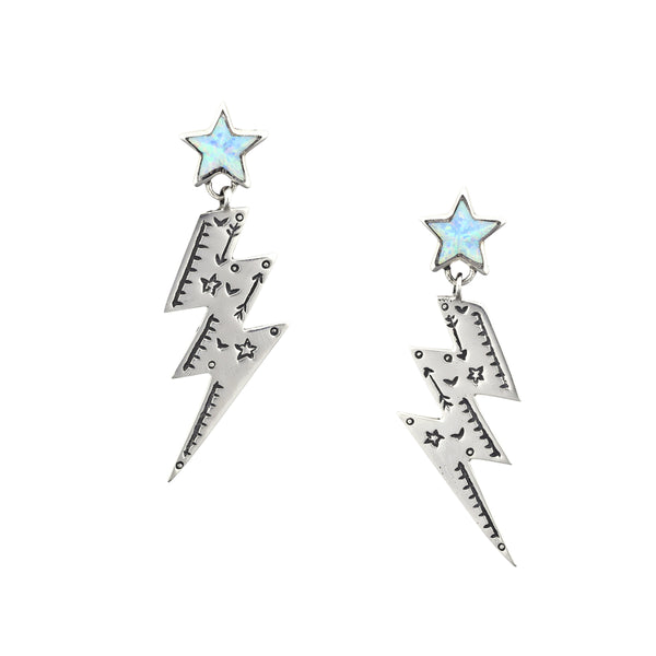 peyote bird Electric Earrings