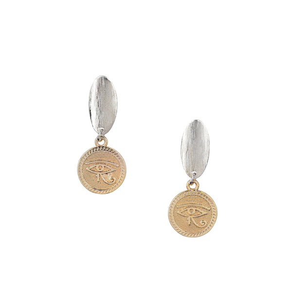 peyote bird Eye of Horus Earrings
