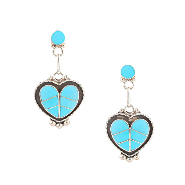 peyote bird Faye Lowsayatee Heart Earrings