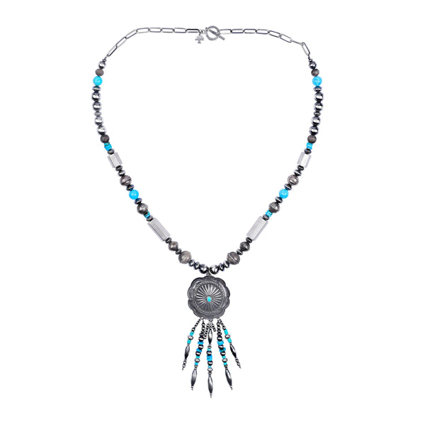 peyote bird Feathers of Glory Necklace