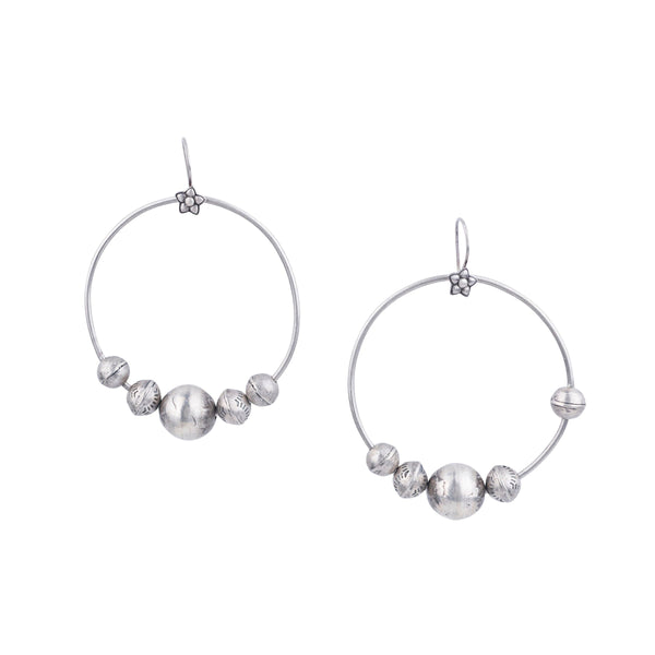 peyote bird Flandreau Hoop Earrings