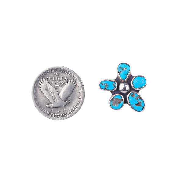 Peyote Bird Flower Creek Stud Earrings